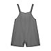 Girls Faux Linen Lounge Jumpsuits Shortalls Shorts Unitard for Girls Cute Overall Straight Leg Plain Summer Fall Overalls Shortalls 2026 Clothing Fashion 7 Years
