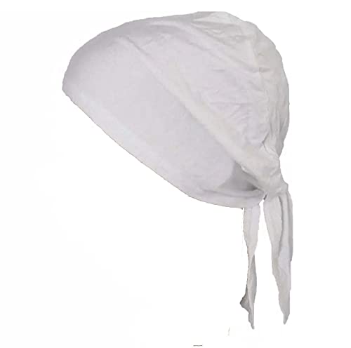 Shoes Lane Buy 4 GET 1 Free New Under Hijab Scarf Tie Back Stretchable Bonnet Cap (White)