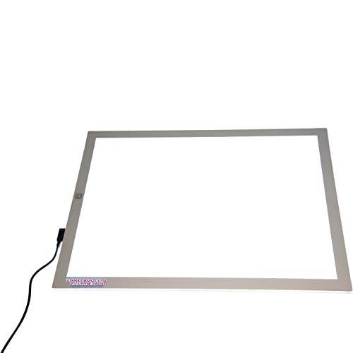 Constructive Playthings Ultra Bright Led Light Panel, Interactive Flat Panel Light Fixture On Light Pad, Drawing Pad With Led Light, Led Light Box Pad Art Supplies For Classroom, Set Of 1, Gray #TOP8