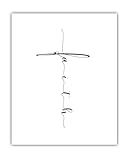 Faith Cross - Minimalist Handwritten Inspirational 11x14 Unframed Print, Christian Wall Art, Bible Verse Artwork, Black & White Typography, Religious Wall Decor for Prayer Room, Bedroom, Office