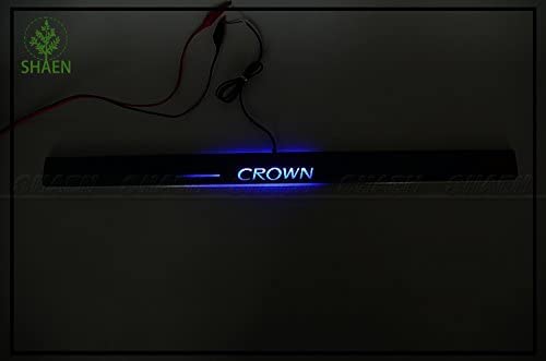 Amazon | クラウン200系180系スカッフプレート LED流れるブルー発光前