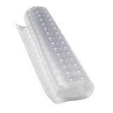 FFPDYBEST Clear Pet Carpet Protector - 14.9”x43.3” Doorway Scratch Guard for Dogs & Cats, Heavy-Duty PVC Runner, Cut-to-Fit, Non-Slip, Waterproof, Non-Toxic, Easy to Clean (Clear, 1PCS)