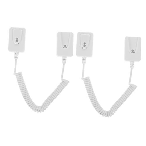 KONTONTY 2pcs Remote Control Alarm Security Cable & Holder