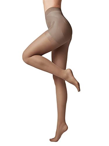 High Waist Control Top Push Up Sheer Pantyhose Tights - X-Press 20 Den