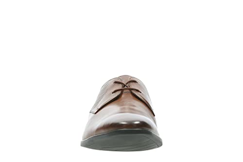 Image of Clarks Mens Bampton Walk British Tan Lea Formal Shoes