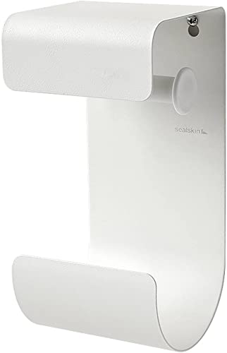 Sealskin Brix Portarrollos doble Blanco ideal para baños familiares organizados 3