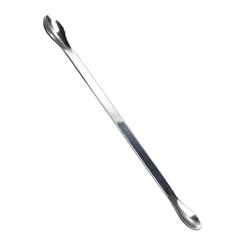 Spatule laboratoire inox double extrémité pour prélèvement précis de poudre 5 pcs