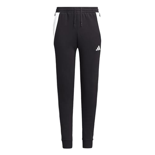 adidas Unisex Kid's Tiro 24 Sweat Pants, Black/White, Small