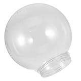 Haute transparence : l'abat-jour sphérique transparent en acrylique offre une transparence élevée, transmettant efficacement la lumière pour un éclairage lumineux. remplacement d'ampoule, remplacement de globe suspendu en verre