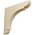 Ekena Millwork BKTW01X10X10OLRW-CASE-4 1 3/4 inch W x 10 inch D x 10 inch H Large Olympic Wood Bracket, Rubberwood (4-Pack),
