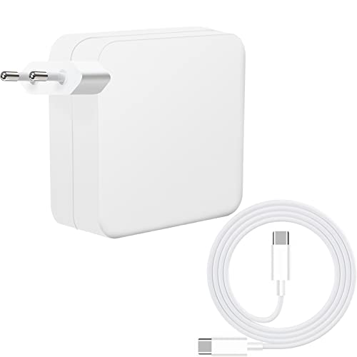 Cargador USB C, Adaptador Tipo C de 65 W/61 W para Mac Book Pro, Incluye Cable USB C Compatible con Mac Book Pro, iPad Pro, HP, Lenovo, ASUS, Acer, DELL, Huawei Matebook, Fuente de alimentación Cover