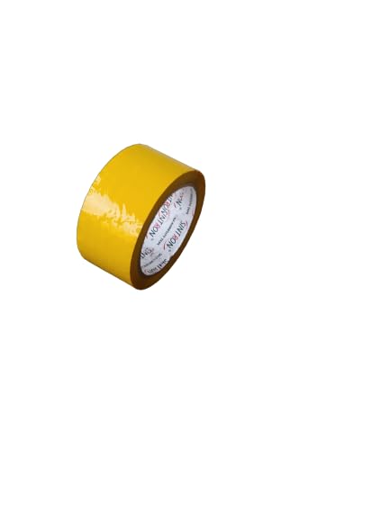 SINTRON Yellow BOPP Self Adhesive Heavy Duty Packaging Tape Roll | Water Resistant High-Strength Multipurpose Tape Roll for Home, Office, Packaging Box, Gift Wrap, (36mm, 40 Meter) (B0CKTGZJ64) Amazon Price History, Amazon Price Tracker