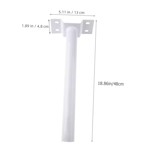 Soporte de Farolas Solares con Accesorio Metálico Antiviento para Postes 2