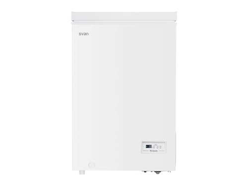 Svan Congelador horizontal Blanco SCH1000FDC. Capacidad 98 Litros, Dual Cooling, 1 Cesta, Bajo nivel Sonoro, Eficiencia Energética Clase F