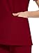 COZYFIT Medical Scrub Tops for Women - Soft Stretch,Curved V-Neck Scrub Tops with 3 Pockets,Burgundy,L
