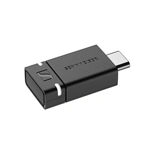 Sennheiser Consumer Audio BTD 600 Bluetooth® Dongle - Adaptador USB-A/USB-C con códecs de Audio AptX para un Sonido Estable, Escucha música, Haz Llamadas y mira Videos