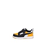 PUMA Zapatillas Rebound V6 Lo AC+ Inf código 397420-18, Blanco Negro Amarillo, 23 EU