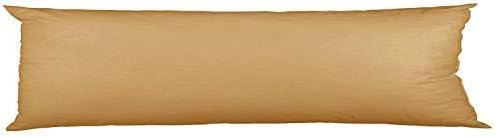 INSAFIANS Long Bolster Pillowcase Soft & Comfortable Covers for Pregnancy Maternity Orthopedic Support Ideal for Side and Back Sleepers (Si 3 FT WITH COVER latte)