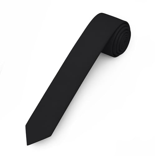 Image of Jacob Alexander Ultra Skinny 1.5 inch Men's Solid Necktie