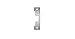 HES 10200004 Faceplate for 5000 Series, Bright Brass, 4-7/8? x 1-1/4?