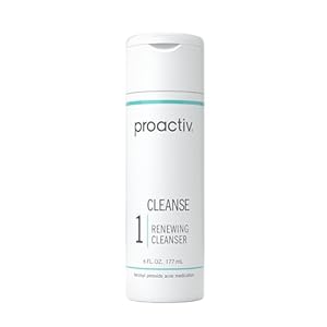 Proactiv Acne Cleanser – Benzoyl Peroxide Face Wash and Acne Treatment – Daily Facial Cleanser and Hyularonic Acid Moisturizer with Exfoliating Beads – 90 Day Supply, 6 Oz