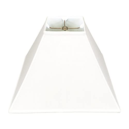 Royal Designs Square Sharp Corner Basic Lamp Shade, White, 6 x 18 x 13