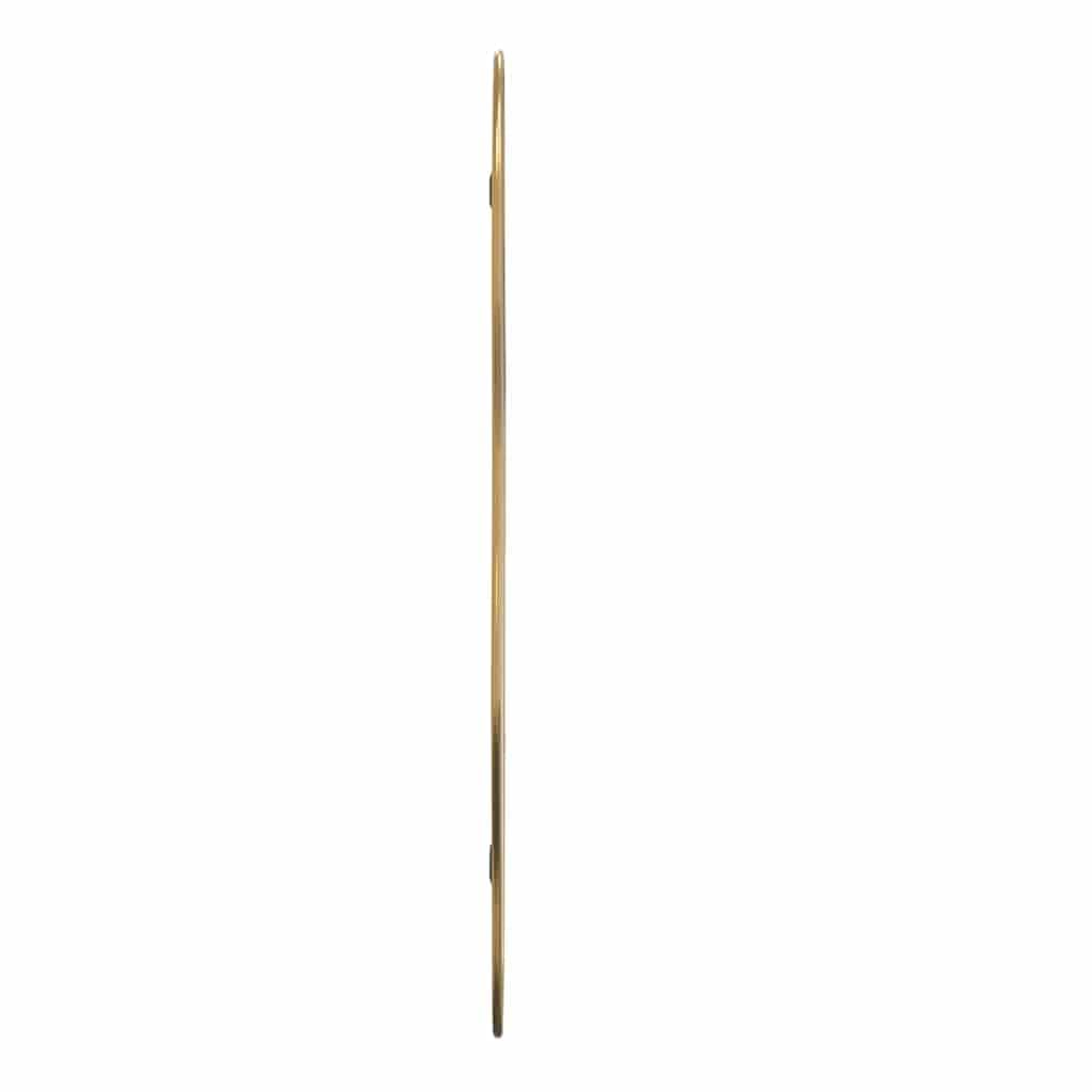 Wandspiegel Golden 60x25 cm mit stabilem PVC-Rahmen für Schlafzimmer, Flur, Badezimmer, dekorativ, langlebig, klare Reflexion, Wandmontage, ideal für Kosmetik, Schminken, Rasur, Frisieren