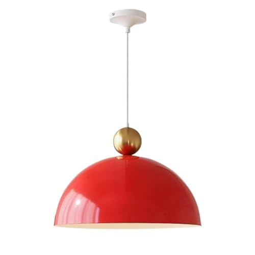 Pendant Light,Modern Dome Round Metal Hanging Lamp Shade Chandelier Kitchen Island Ceiling Lighting Fixture, Modern Single Suspe