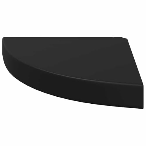 Étagère d'angle flottante noir 25cm support de présentation - 7
