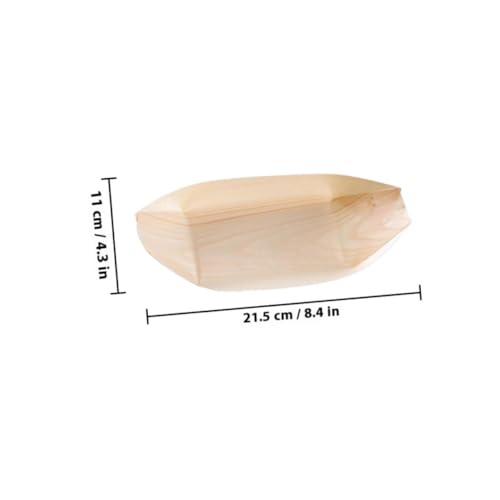 Platos desechables SUPVOX estilo barco sushi 100 unidades miniatura 2