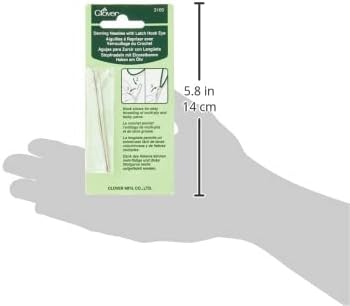 Clover 3160 Darning Needles with Latch Hook, Eye, 2-Piece