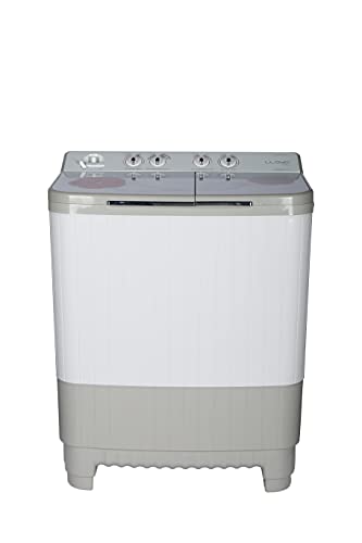 Image of Lloyd Havells 9 Kg 5 Star Semi-Automatic Top Load Washing Machine (Lwms90Ht1 Grey, Floral Pattern Toughened Glass Lids)