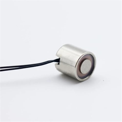 Electroimán redondo mini DC12V 10x10mm Solenoide con fuerza magnética de atracción 300g sin magnetismo sin energía 1 pieza miniatura 4