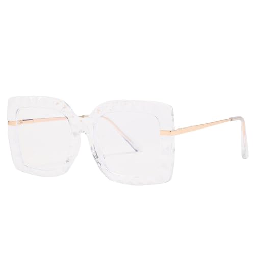Lunettes de soleil rétro avec monture épaisse vintage haut de gamme