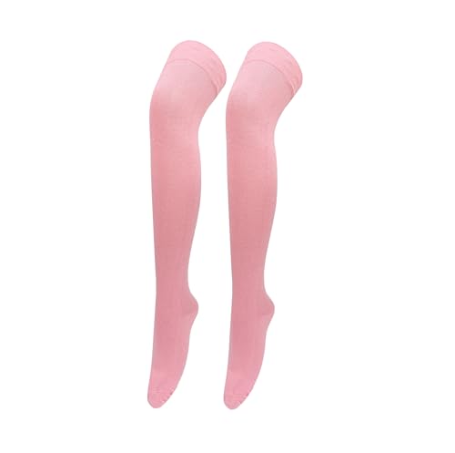 Image of Bestjybt Women Thigh High Socks Cotton Warm Long Over Knee High Stockings