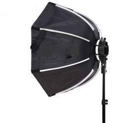 VIBLITZ Octagonal Softbox with S-Type Bracket Holder (with Bowens Mount) and Carrying Bag for Speedlite Studio Flash Monolight, Portrait and Product Photography (OKTA Soft Box 65 cm with V1)