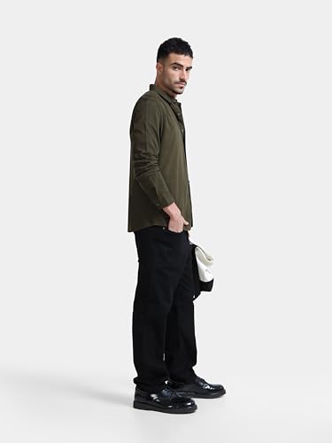 Image of StitchX Men's Full Sleeve Core Essentials Twill Over-Dyed Shirt XS-2XL