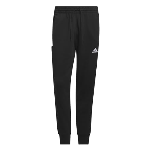 adidas Men's Essentials French Terry Cuffed 3-Stripes Pants