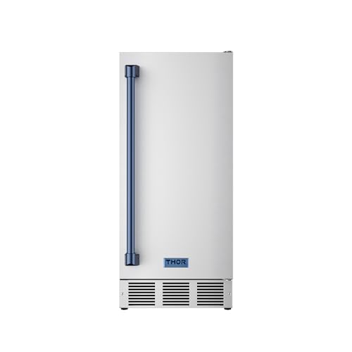 Image of 15 Inch Undercounter Built-in /Freestanding Ice Maker in Stainless Steel /Blue | Gordon Ramsay Series