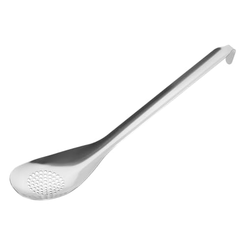 OFFSCH Perforated Spoon Stainless Steel Household Slotted Utensils for Fruit Salad Portable Serving Utensils