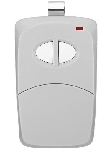 Kingdder 1 Pcs 2 Channel Gate Opener Remote Compatible with Multicode Linear MCS412001 10 Dip 300mhz Garage Door Opener Remote Control Transmitter with Sun Visor Clips