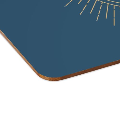 Sets de table bleu en liège lot de 4 grands napperons zodiaque chinois