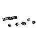 Floratek 30pcs Price Tag Number Letter Price Cube Display Adjustable Watch Ring Jewelry Dollar Pricing Label Stand