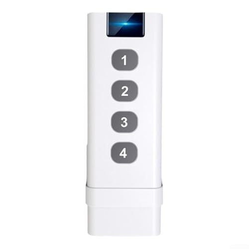 snowchecking Interruptor de escena de 4 teclas para Tuya Smart Home - Control remoto inalámbrico de 12 modos, interruptor ABS montado en la pared compatible con Zigbee Hub y aplicación inteligente