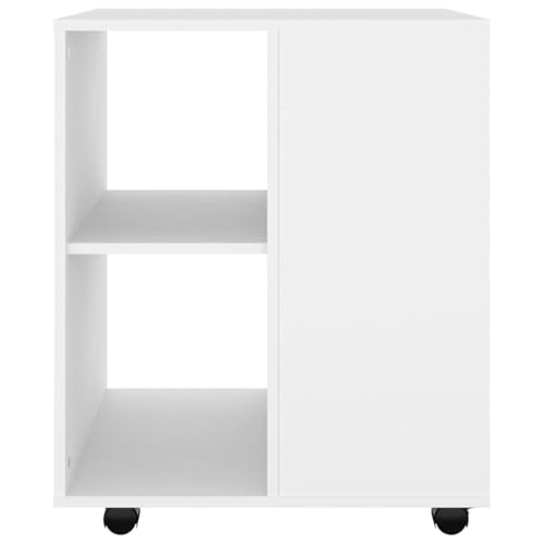 Armoire à roulettes blanche meuble pour libérer de l'espace de bureau