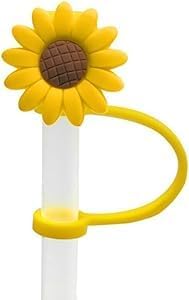 Miniatura 2 de 4 dispensadores de paja para beber, tapón de paja de girasol, tapones reutilizables a prueba de salpicaduras, herramienta de cocina, puntas de