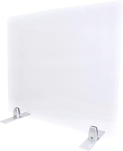 Plexiglass Table Top Sneeze Guard – Desk Divider for Students, Office, Transactions – Acrylic Shield | (24" x 24")