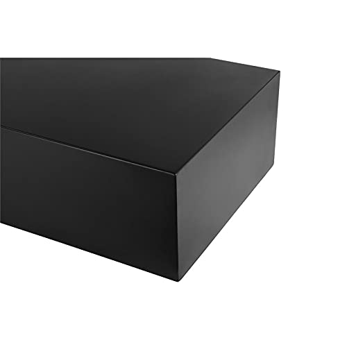 American Home Classic Spencer Rectangular Modern Metal Coffee Table In Black #TOP4