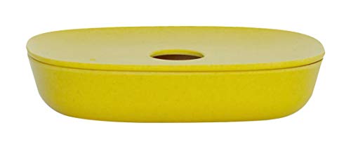 BIOBU by EKOBO 36653 Bano  Jabonera, bambuss, 12,7 x 9,8 x 3,3 cm, Amarillo