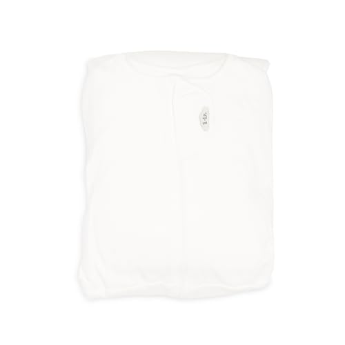 Sábana Fantasma de Seguridad para Bebés – Ajustable 90x190 cm – 100% Algodón Transpirable con Cremallera – Previene Caídas y Destapes – Compatible con Secadora – Color Blanco